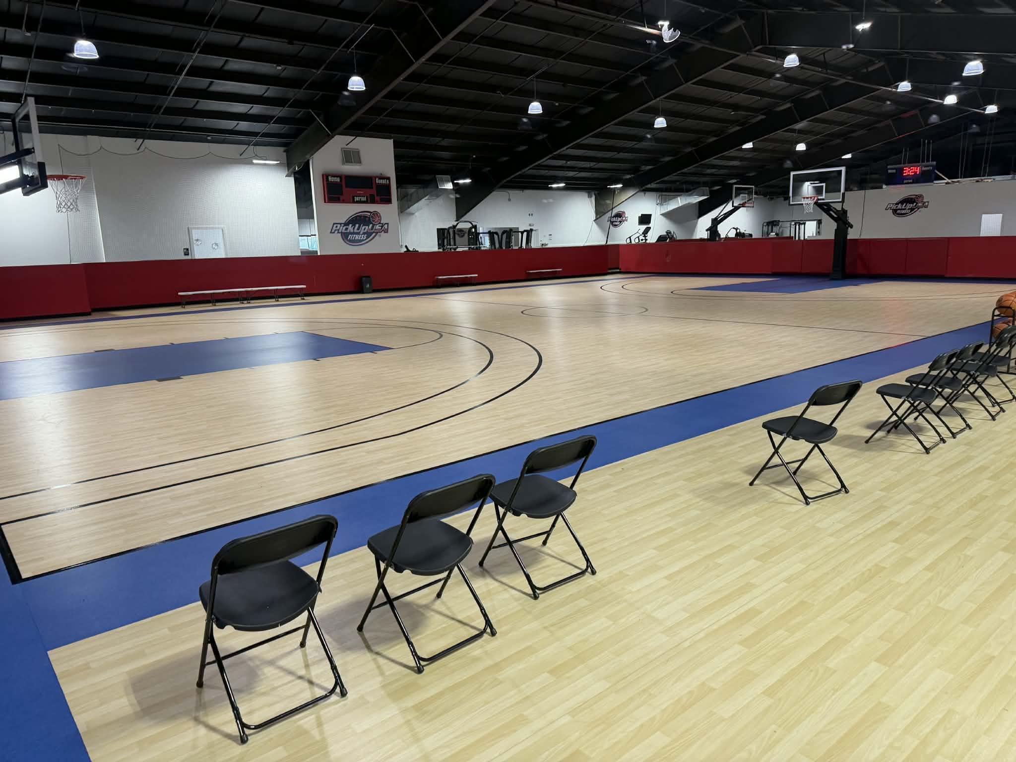Main indoor basketball court at Kingdom Courts